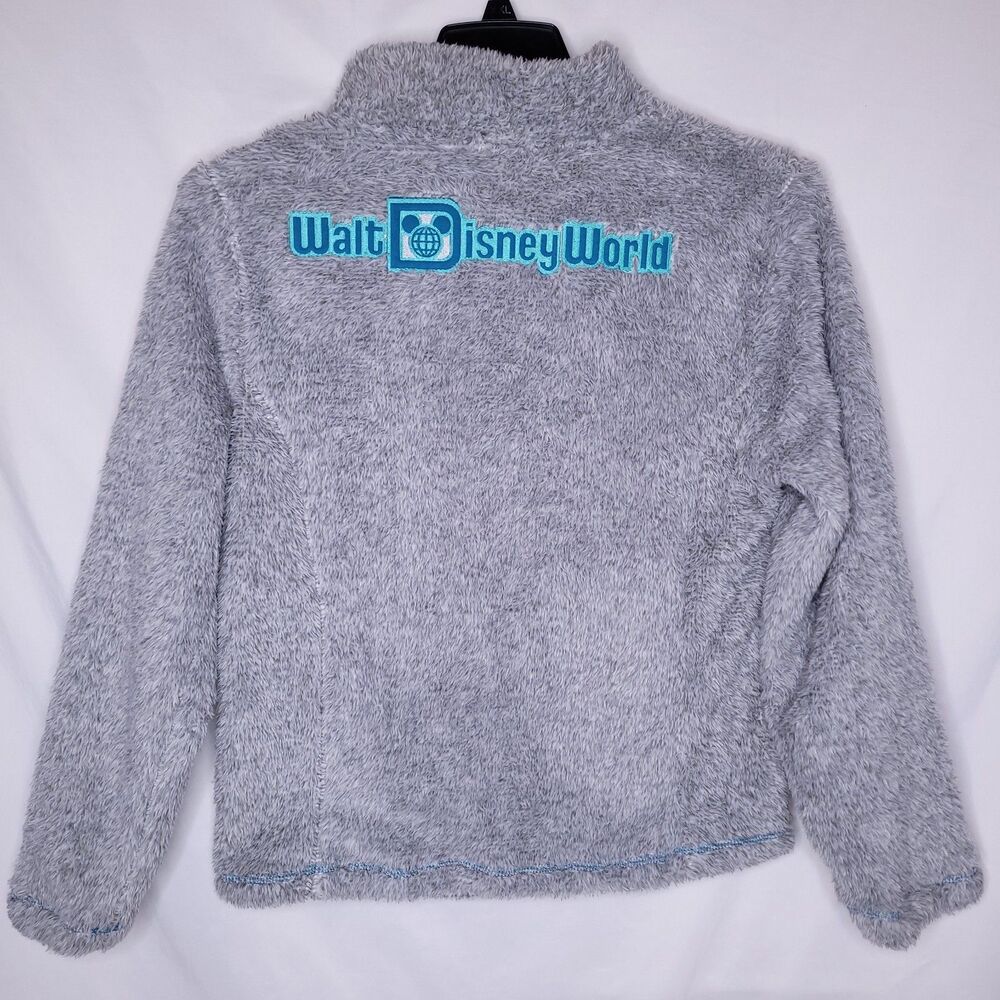 Disney World Sherpa Jacket Womens Medium Gray